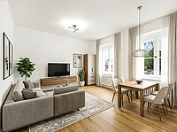 Wohnzimmer Homestaging
