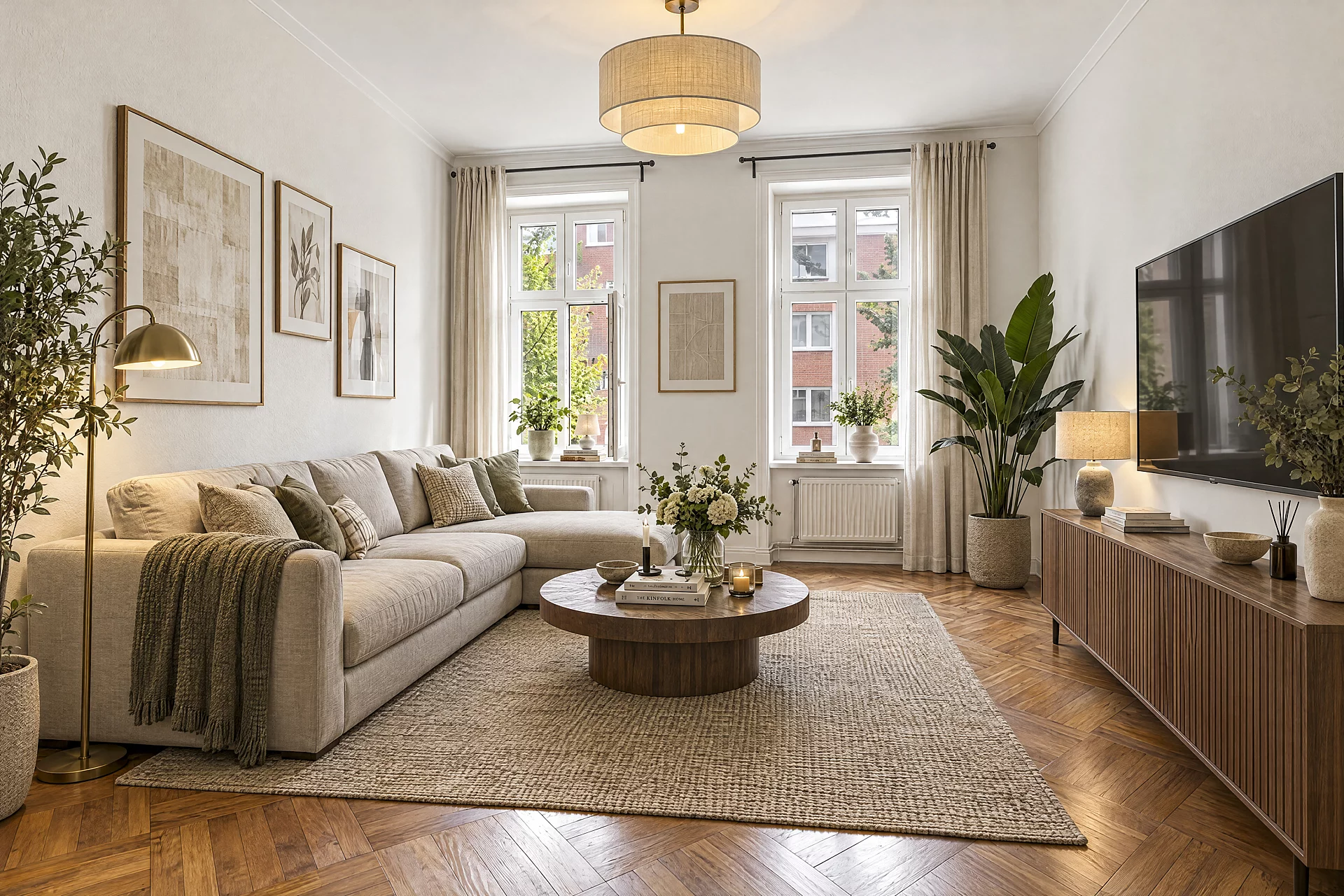 Wohnzimmer gestagt