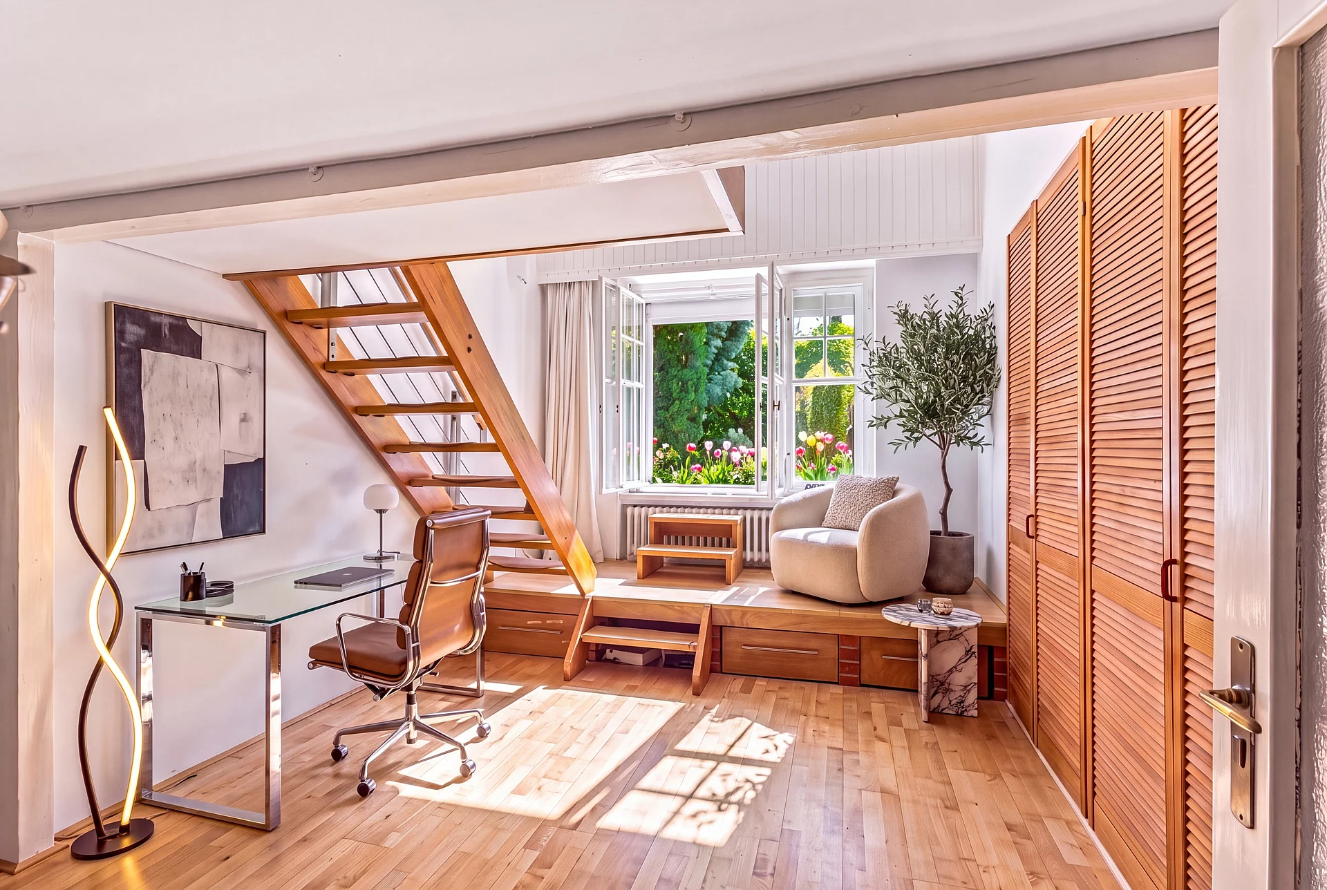 Schlafzimmer staged