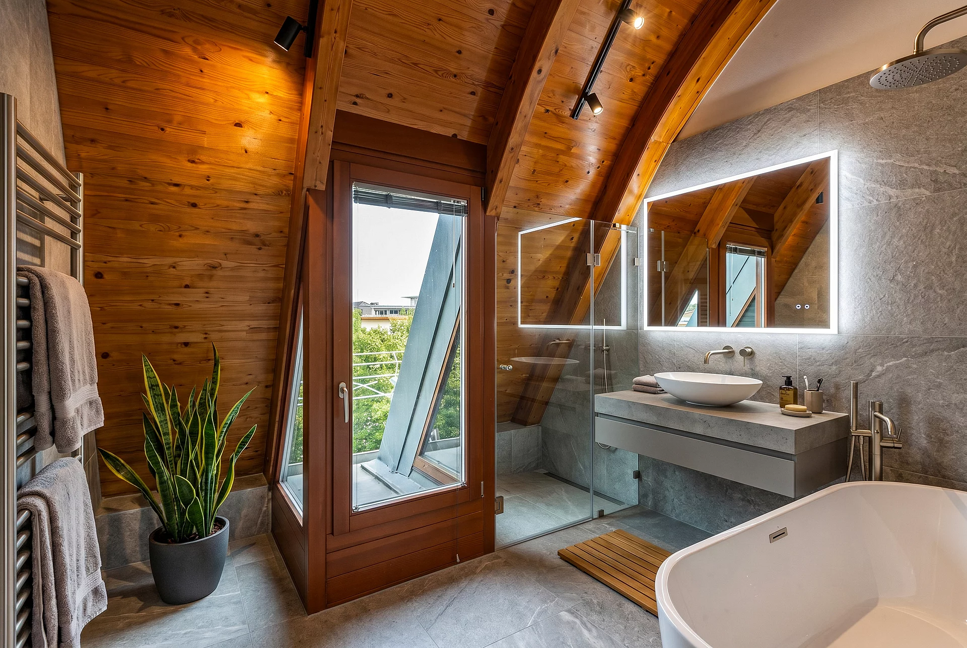 staged bathroom