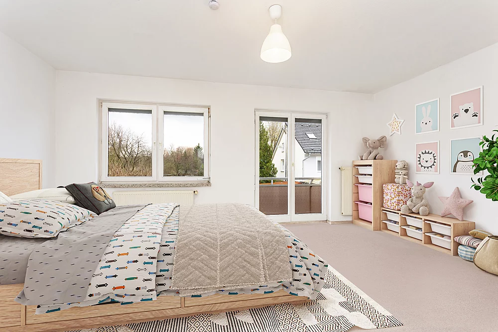 Schlafzimmer I 1.OG Virtuell gestagt
