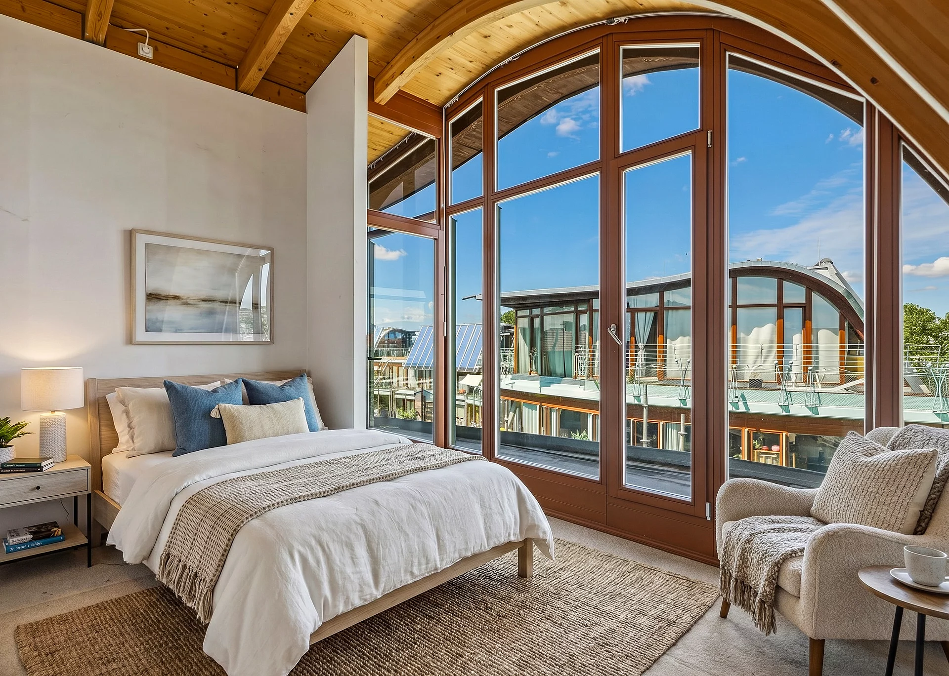 Staged bedroom