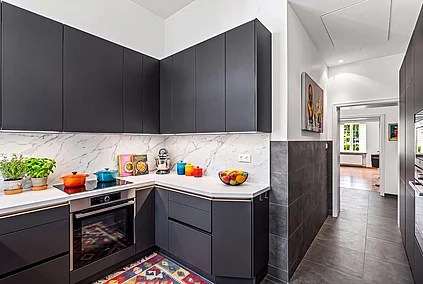 Staged kitchen