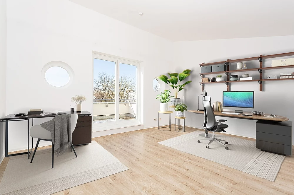 Büro möbliert
