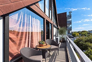 balcony staged