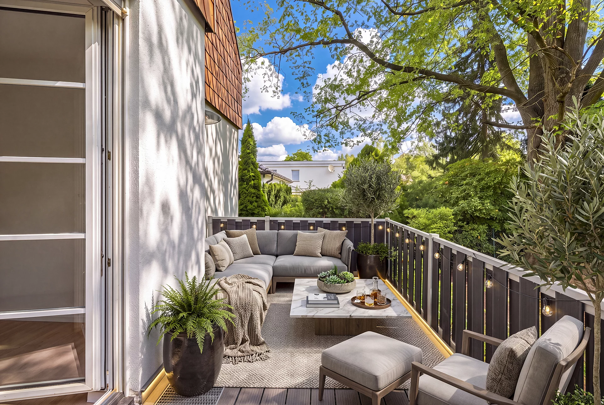 Balkon gestagt