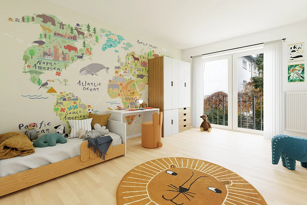 Schlafzimmer 2 1.OG_Visualisierung