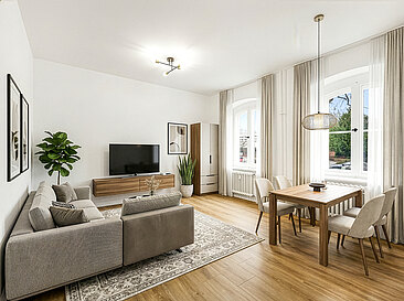 Wohnzimmer Homestaging