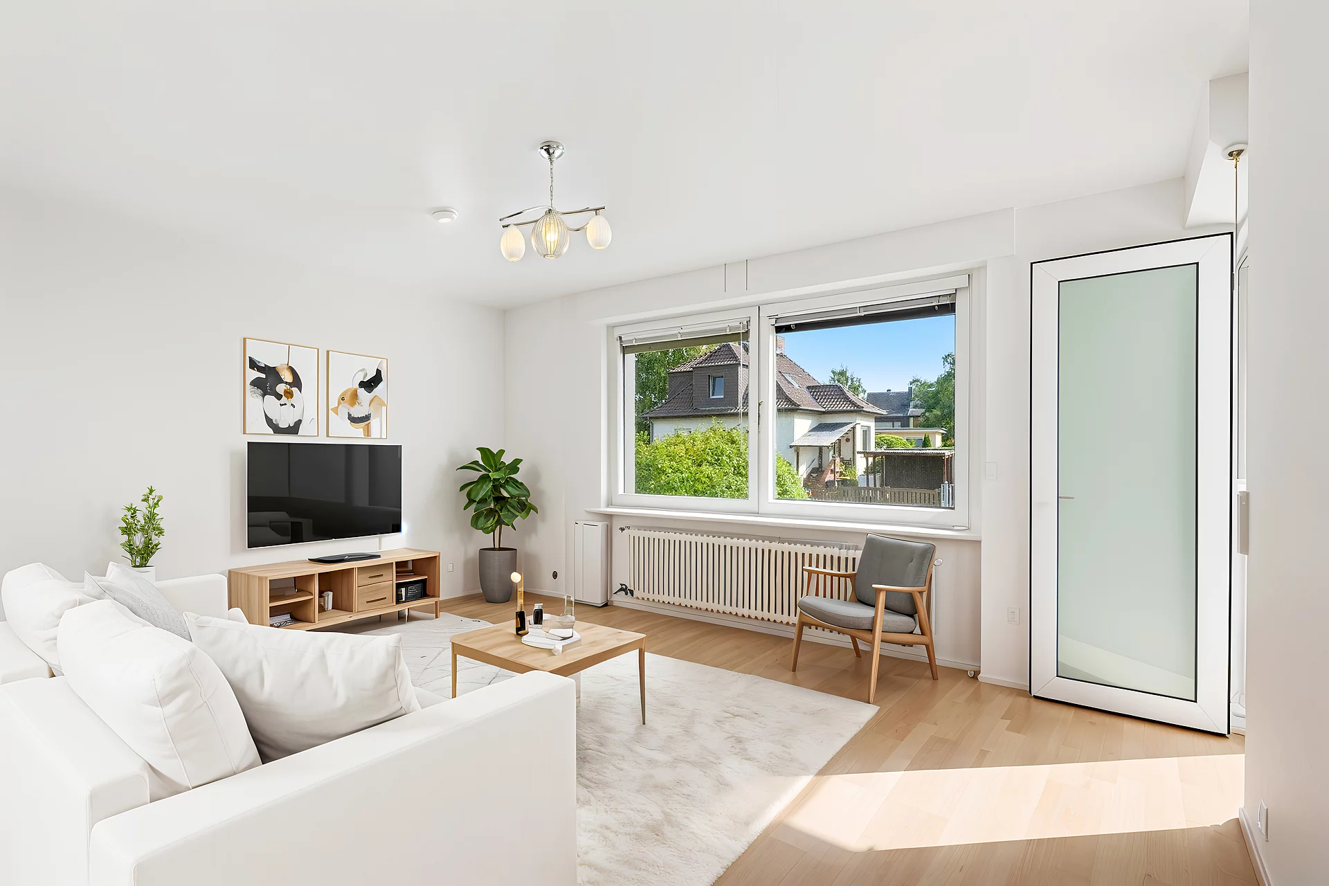 Virtuell möbliert: Wohnzimmer