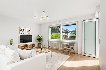 Virtuell möbliert: Wohnzimmer