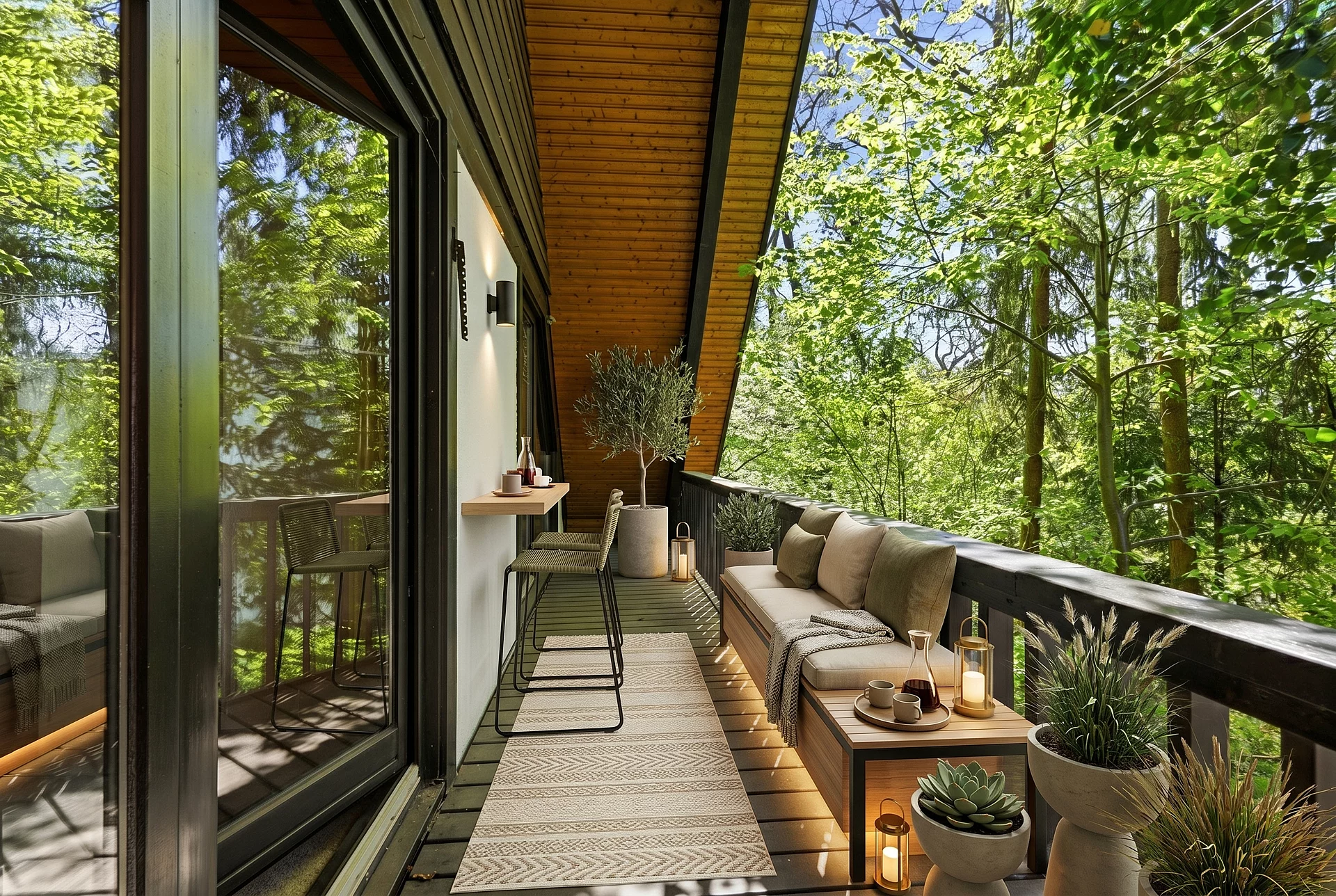 Loggia staged