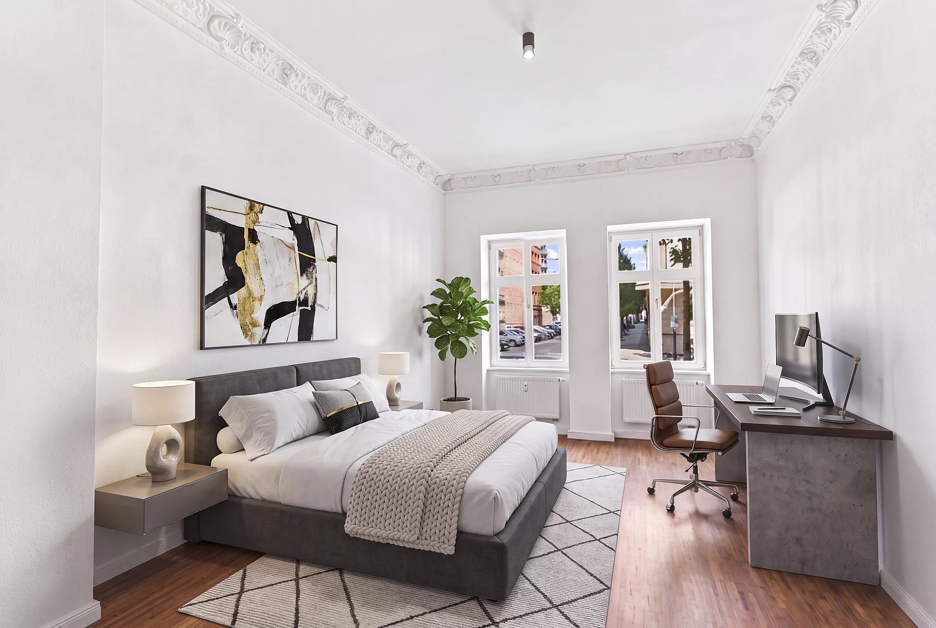 Schlafzimmer 2 / Arbeitszimmer