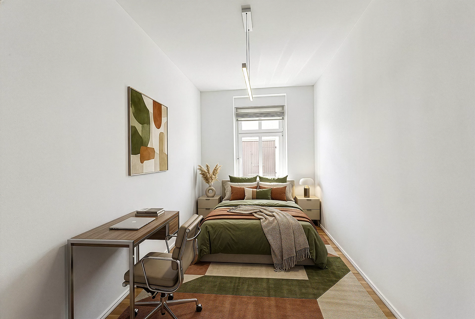 Schlafzimmer 2 virtuell gestagt