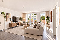 Wohnzimmer staged