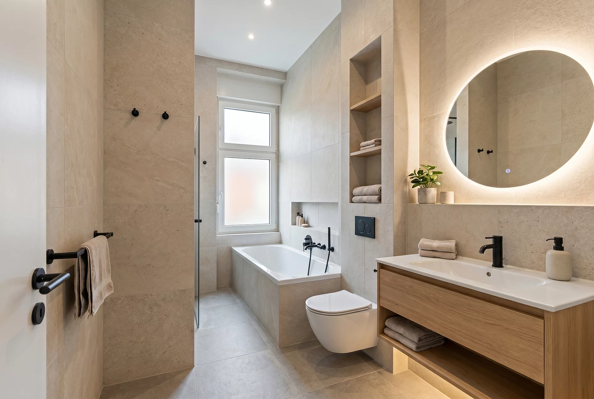 Badezimmer virtuell gestagt