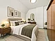Schlafzimmer gestagt