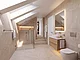 Badezimmer Obergeschoss Rohbau Wohnhaus gestagt