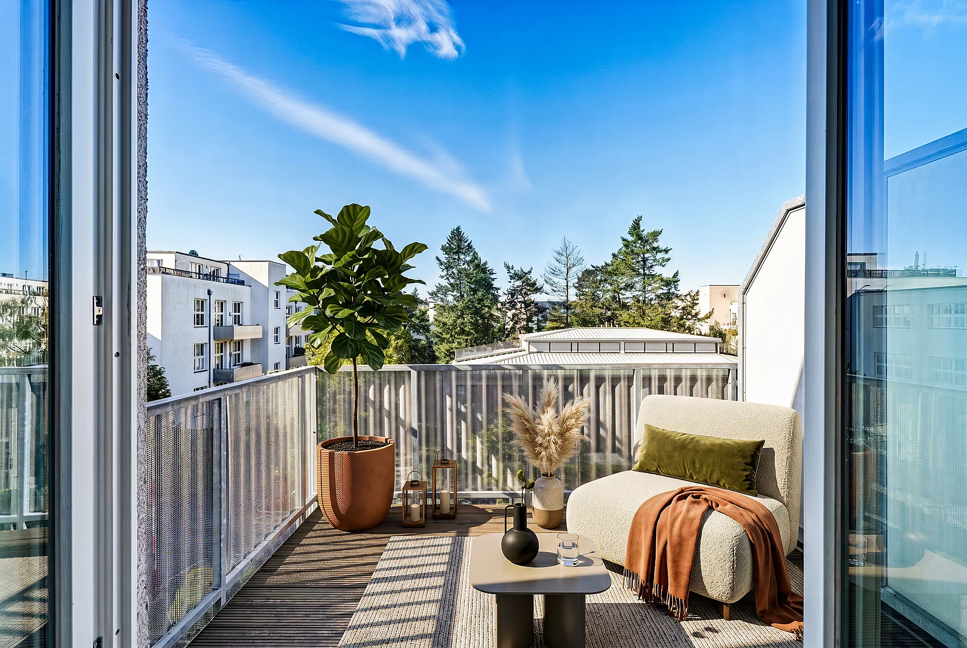 Balkon virtuell gestagt